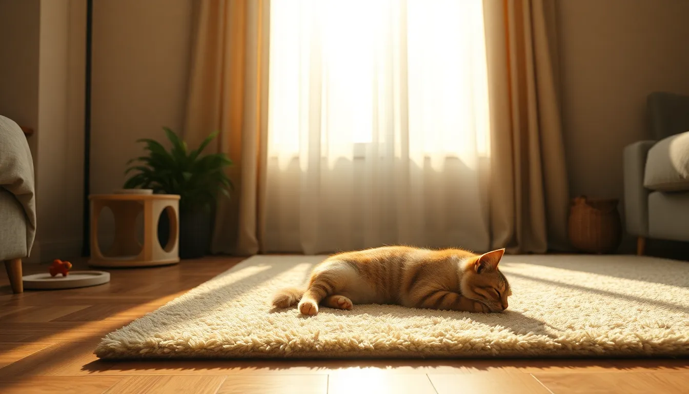 고양이가 스크래처를 사용하는 모습