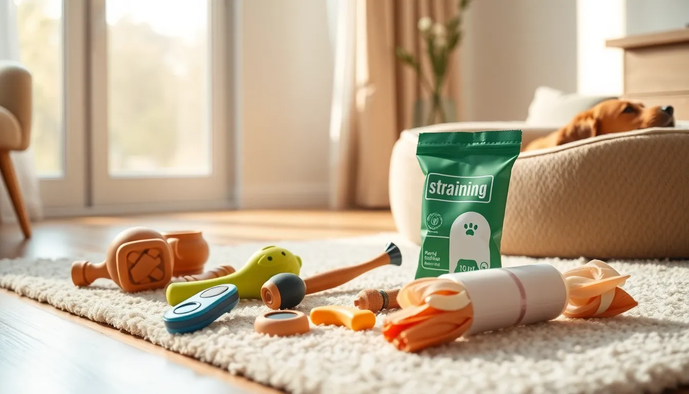 강아지와 함께하는 즐거운 훈련 시간