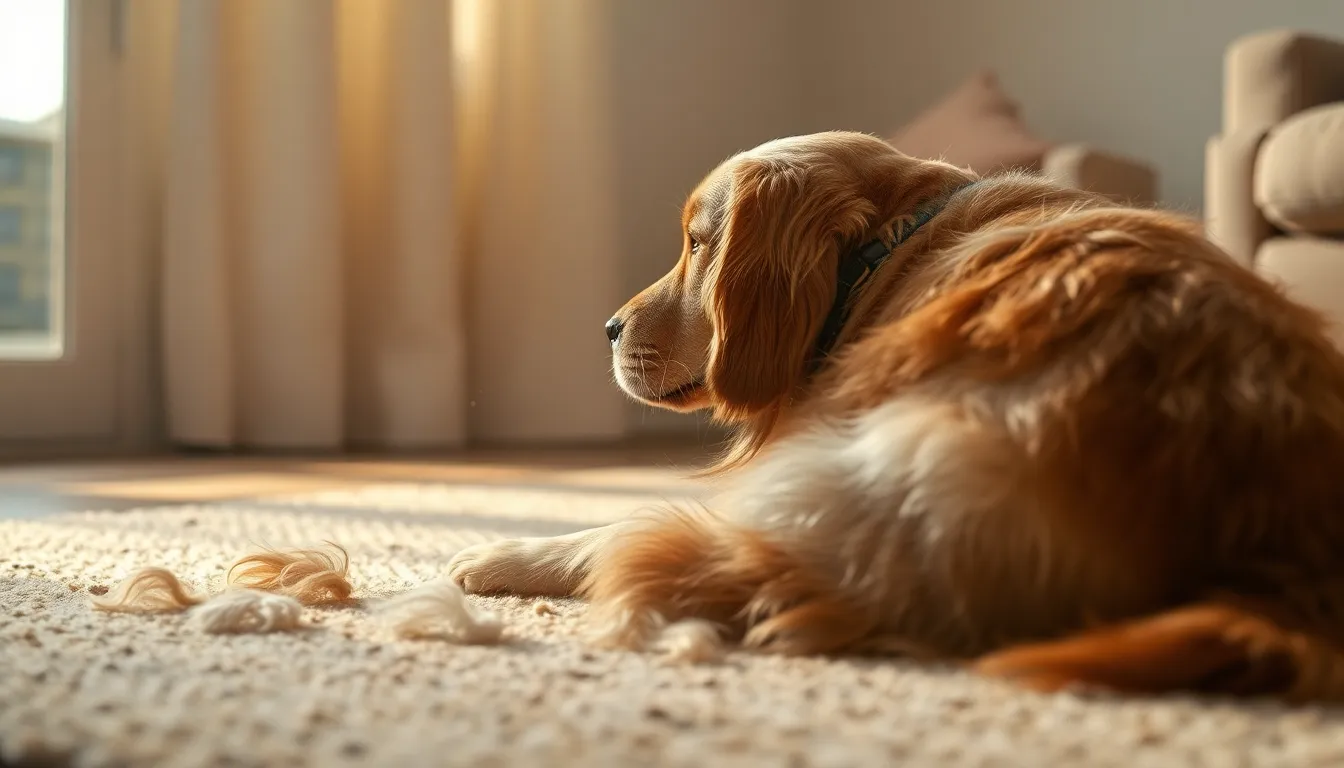 털갈이 하는 강아지