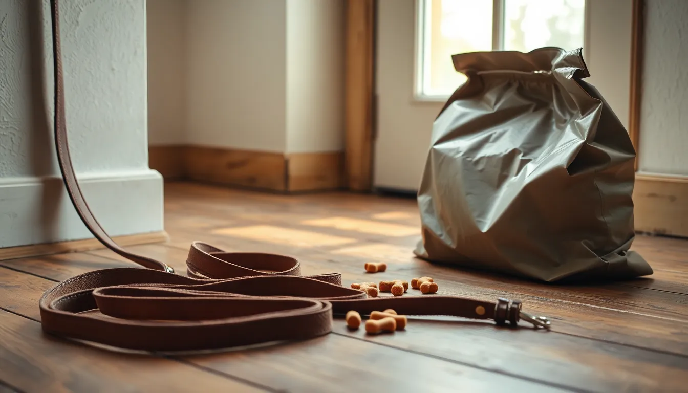 행복하게 훈련하는 반려견과 보호자