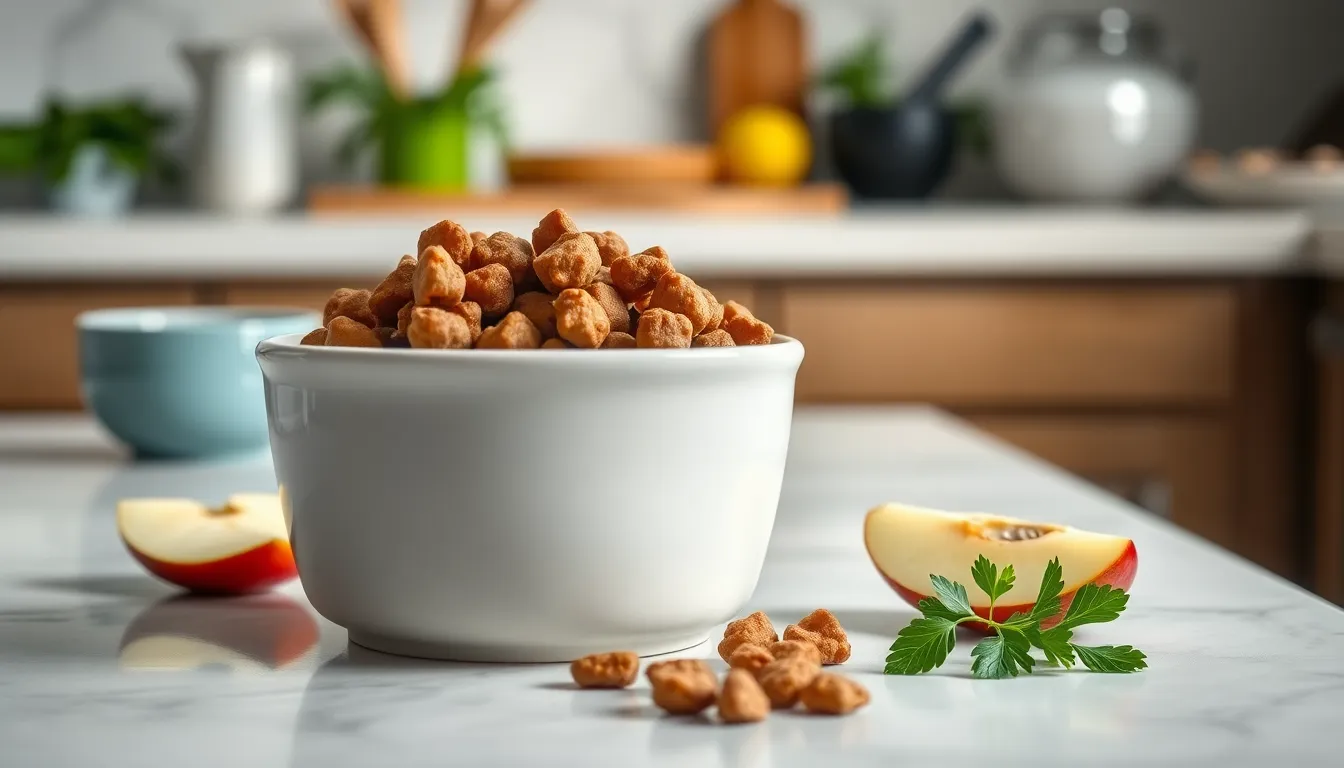 건강하게 사료를 먹는 반려견